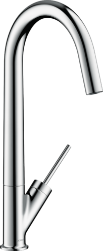 Купить купить смеситель для кухни axor starck 300, однорычажный, с поворотным изливом, хром арт. 10822000