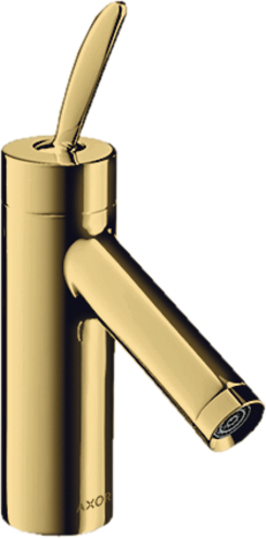 Купить купить смеситель для раковины axor starck 70, однорычажный, со сливным гарнитуром, полированное золото арт. 10010990