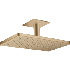 Верхний душ Axor ShowerSolutions, 1 jet, с потолочным подсоединением, 460x270 мм, шлифованная бронза арт. 35277140