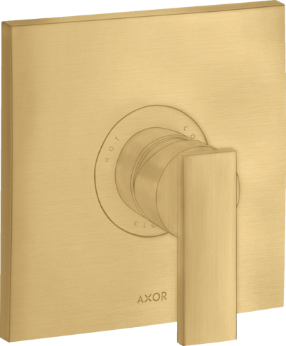 Купить купить смеситель для душа axor citterio для скрытого монтажа с рычаговой рукояткой, матовое золото арт. 39655250