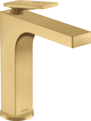 Купить купить смеситель для раковины axor citterio 160 с рычаговой рукояткой - с текстурой, матоое золото арт. 39081250