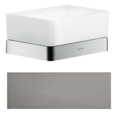 Полочка AXOR Universal Softsquare 150/70 для душа, полированный черный, хром арт. 42802330