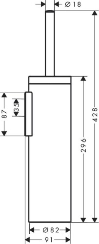 Купить купить набор для wc axor universal circular настенный, матовый никель арт. 42855820