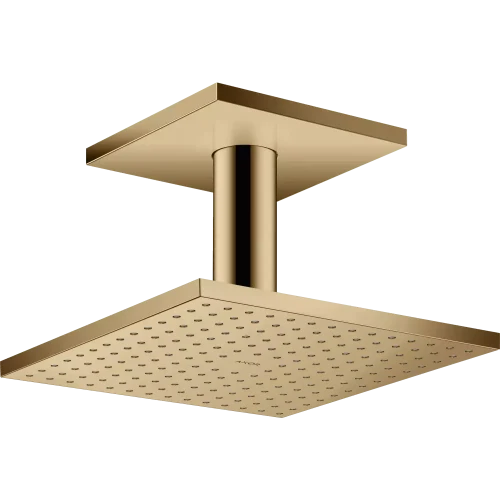 Купить купить верхний душ axor showersolutions, с потолочным подсоединением, 250x250 мм, 1 jet, полированная бронза арт. 35308130