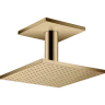 Купить купить верхний душ axor showersolutions, с потолочным подсоединением, 250x250 мм, 1 jet, полированная бронза арт. 35308130