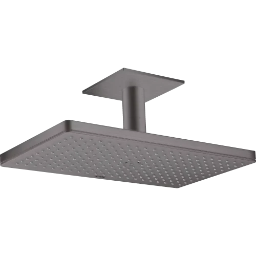 Купить купить верхний душ axor showersolutions, 1 jet, с потолочным подсоединением, 460x270 мм, шлифованный черный, хром арт. 35277340