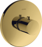 Купить купить термостат axor uno highflow скрытого монтажа, полированное золото арт. 38715990