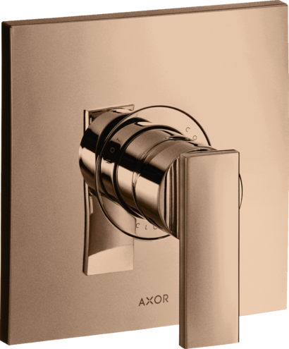 Купить купить смеситель для душа axor citterio для скрытого монтажа с рычаговой рукояткой, полированное красное золото арт. 39655300