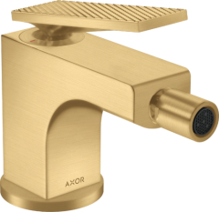 Смеситель для биде AXOR Citterio с рычаговой рукояткой - с текстурой, матовое золото арт. 39201250