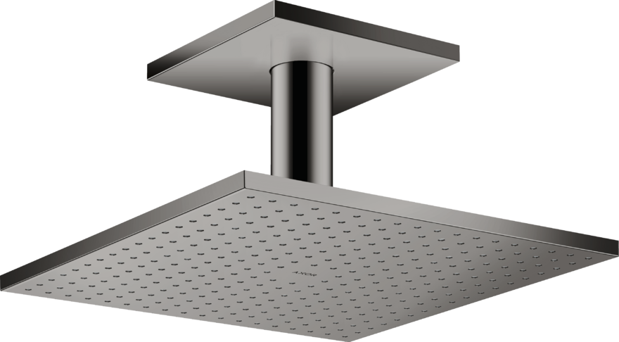 Купить купить верхний душ axor showersolutions 300/300 2jet, с потолочным подсоединением, полированный черный, хром арт. 35320330