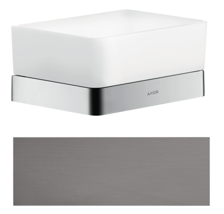 Купить купить полочка axor universal softsquare 150/70 для душа, матовый черный, хром арт. 42802340