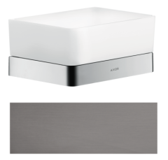 Полочка AXOR Universal Softsquare 150/70 для душа, матовый черный, хром арт. 42802340