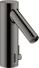 Смеситель для раковины электронный Axor Starck 90, с регулировкой температуры, питание от батареек, полированный черный, хром арт. 10101330