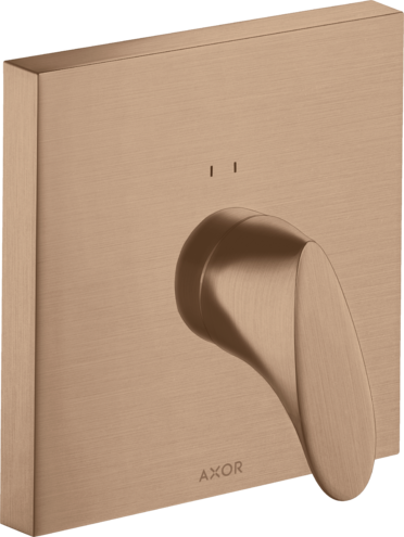 Купить купить смеситель для душа axor starck organic, однорычажный, скрытого монтажа, шлифованное красное золото арт. 12605310