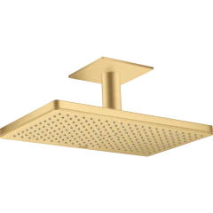 Верхний душ Axor ShowerSolutions, 1 jet, с потолочным подсоединением, 460x270 мм, шлифованное золото арт. 35277250