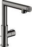 Купить купить смеситель для раковины axor uno select 220, со сливным гарнитуром, полированный черный, хром арт. 45016330
