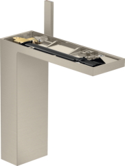 Смеситель для раковины AXOR MyEdition 230 со сливным клапаном Push-Open без панели, матовый никель арт. 47022820
