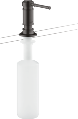 Диспенсер для жидкого мыла/лосьона AXOR Montreux матовый черный, хром арт. 42018340