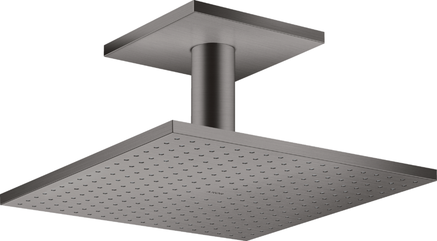 Купить купить верхний душ axor showersolutions 300/300 2jet, с потолочным подсоединением, матовый черный, хром арт. 35320340