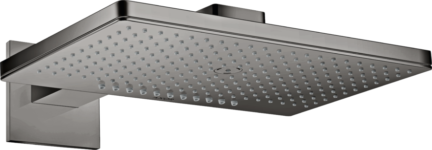 Купить купить верхний душ axor showersolutions 460/300 2jet, с держателем, с квадратной розеткой, полированный черный, хром арт. 35280330