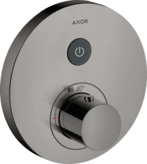Термостат AXOR ShowerSelect для 1 потребителя, скрытого монтажа, круглый, полированный черный, хром арт. 36722330