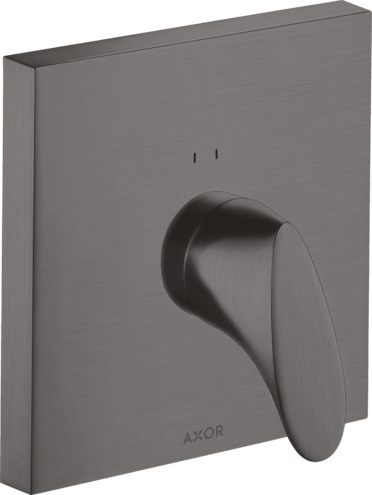 Купить купить смеситель для душа axor starck organic, однорычажный, скрытого монтажа, шлифованный черный, хром арт. 12605340