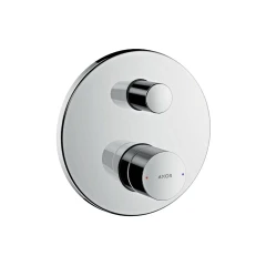 Смеситель для ванны AXOR Uno с рукояткой zero со встроенной защитной комбинацией для скрытого монтажа, хром арт. 45407000