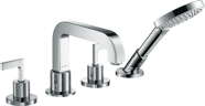 Купить купить смеситель axor citterio на край ванны на 4 отверстия с рычаговыми рукоятками, хром арт. 39446000