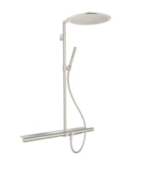 Душевая система AXOR ShowerSolutions Showerpipe с термостатом 800 и верхним душем 350 1jet, сталь арт. 27984800
