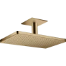 Купить купить верхний душ axor showersolutions, 1 jet, с потолочным подсоединением, 460x270 мм, полированная бронза арт. 35277130