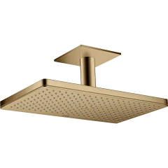 Верхний душ Axor ShowerSolutions, 1 jet, с потолочным подсоединением, 460x270 мм, полированная бронза арт. 35277130