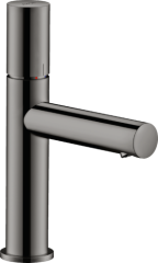 Смеситель AXOR Uno для раковины 110, с рукояткой zero, с незапираемым сливным набором полированный черный, хром арт. 45002330