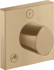 Запорный/переключающий вентиль Trio/Quattro Axor Starck Organic, 120/120, скрытого монтажа, шлифованная бронза арт. 12731140