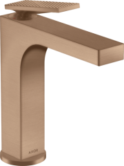 Смеситель для раковины AXOR Citterio 160 с рычаговой рукояткой - с текстурой, матовое красное золото арт. 39081310