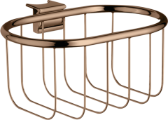 Угловая корзинка AXOR Montreux 160/83 полированное красное золото арт. 42066300