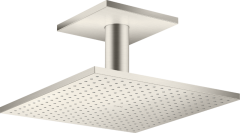 Верхний душ AXOR ShowerSolutions 300/300 2jet, с потолочным подсоединением, сталь арт. 35320800