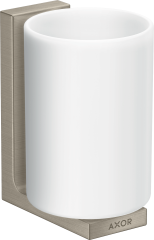 Стаканчик для зубных щеток AXOR Universal Rectangular настенный, матовый никель арт. 42604820