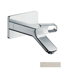 Смеситель для раковины Axor Urquiola, однорычажный, настенный, с изливом 200 мм, сталь арт. 11026800