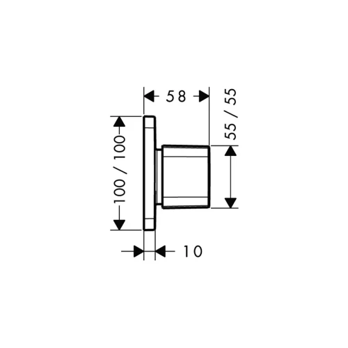 Купить купить запорный/переключающий вентиль trio/quattro axor urquiola, скрытого монтажа, полированное красное золото арт. 11925300