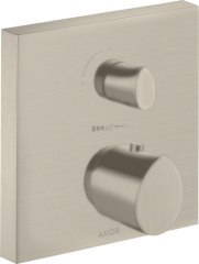 Термостат Axor Starck Organic, с запорным/переключающим вентилем, шлифованный никель арт. 12716820