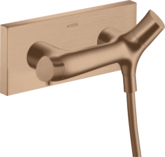 Термостат для душа Axor Starck Organic, внешнего монтажа, шлифованное красное золото арт. 12602310