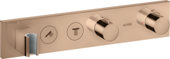Термостат AXOR ShowerSolutions Select 460/90, для 2 потребителей, скрытого монтажа, полированное красное золото арт. 18355300