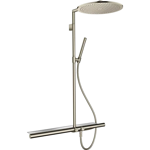 Купить купить душевая система axor showerpipe, с термостатом 800 и верхним душем, 350, 1 jet, полированный никель арт. 27984830