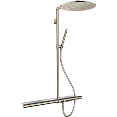 Душевая система Axor Showerpipe, с термостатом 800 и верхним душем, 350, 1 jet, полированный никель арт. 27984830