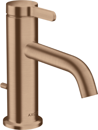 Купить купить смеситель для раковины axor select 70, с рычаговой рукояткой, со сливным гарнитуром, шлифованное красное золото арт. 48000310