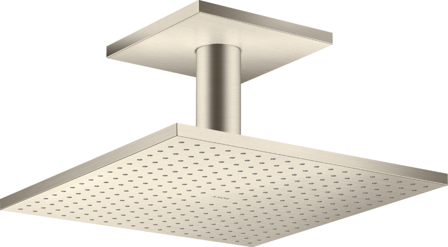Купить купить верхний душ axor showersolutions 300/300 2jet, с потолочным подсоединением, матовый никель арт. 35320820