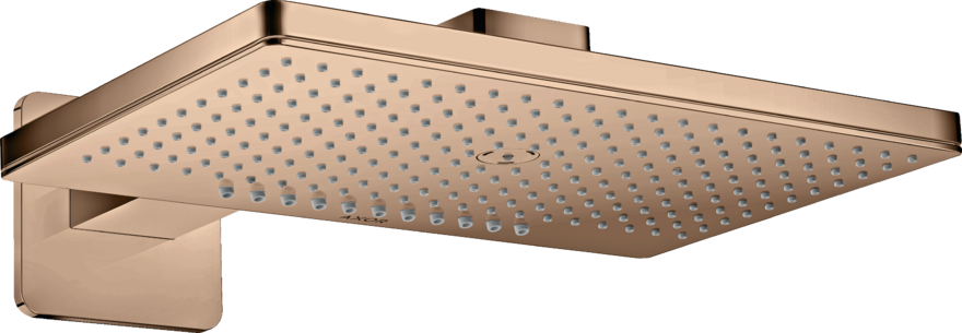 Купить купить верхний душ axor showersolutions 460/300 2jet, с держателем, с розеткой softsquare, полированное красное золото арт. 35275300