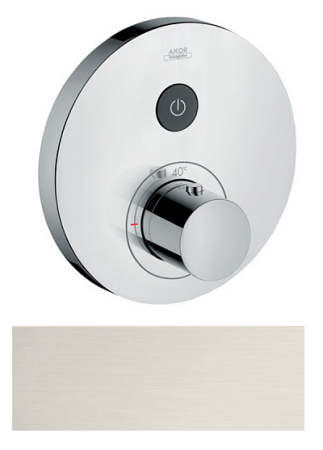 Купить купить термостат axor showerselect для 1 потребителя, скрытого монтажа, круглый, сталь арт. 36722800