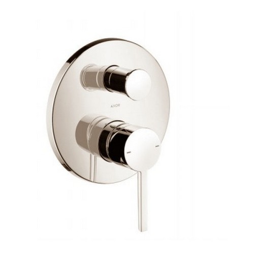 Купить купить смеситель для ванны axor starck, однорычажный, скрытого монтажа, с плоской рычаговой рукояткой, шлифованная бронза арт. 10414140