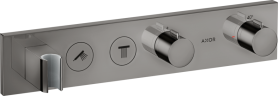 Купить купить термостат axor showersolutions select 460/90, для 2 потребителей, скрытого монтажа, полированный черный, хром арт. 18355330